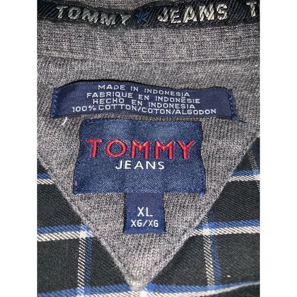 Vintage 90’s Tommy Jeans Plaid Button Down XL - Picture 14 of 14